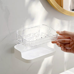 High-quality plastic wall-mounted soap holder