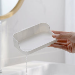 Organised bathroom with modern soap holder