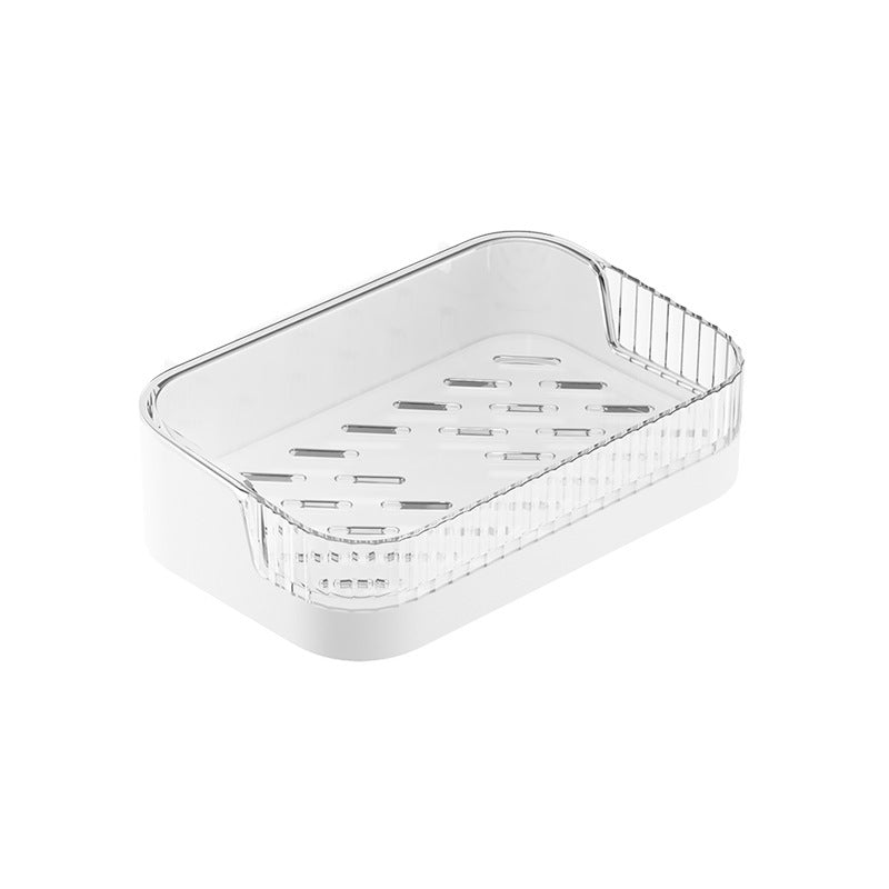 Close-up view of drainage design in soap holder