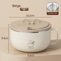 Close-up of the durable stainless steel bowl
