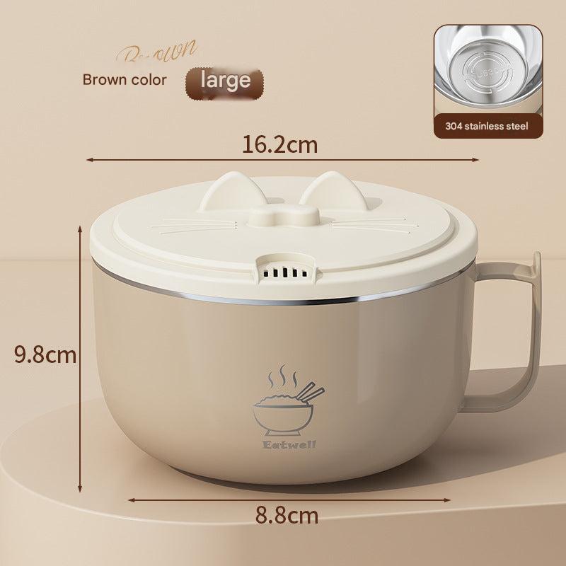 Stackable design of the stainless steel bowl