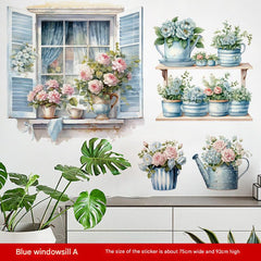 Interior decor transformation with wall decals