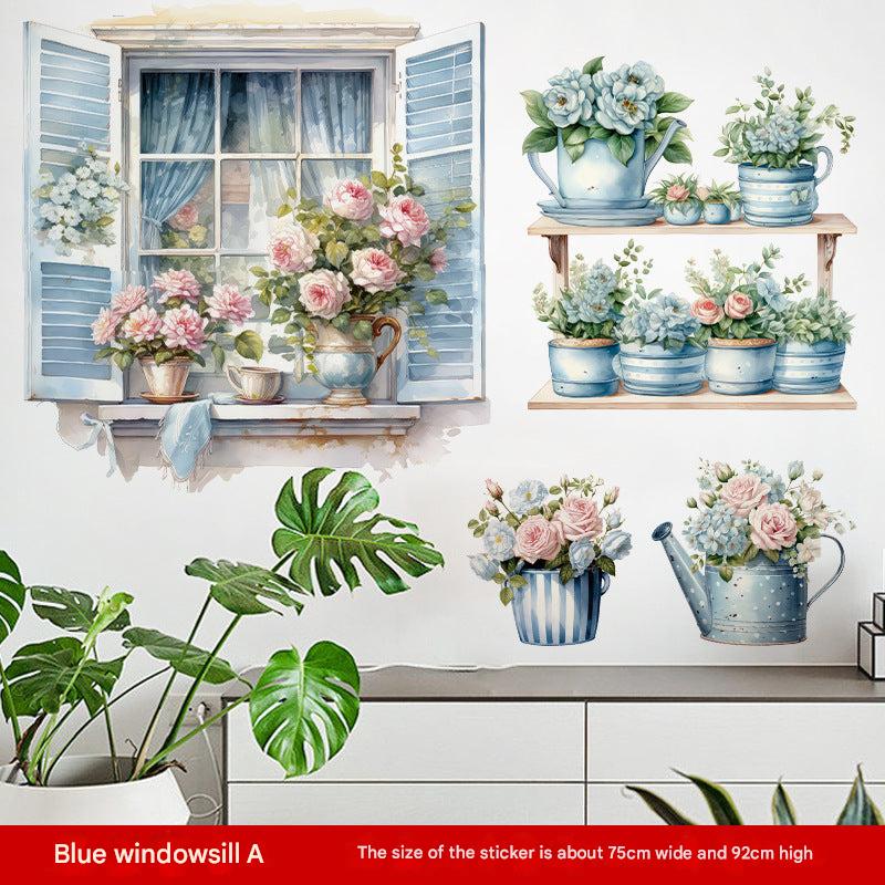 Interior decor transformation with wall decals