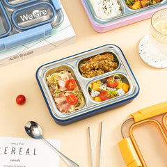 Stylish Dual-Compartment Stainless Steel Bento Box 2