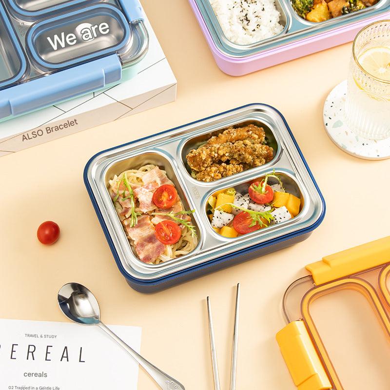 Stylish Dual-Compartment Stainless Steel Bento Box 2