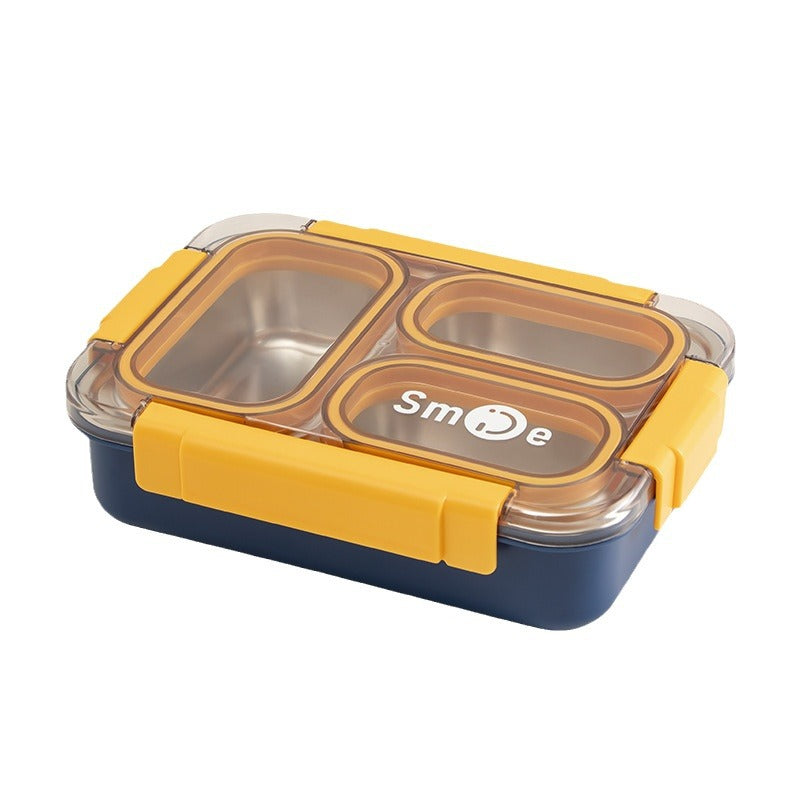 Stylish Dual-Compartment Stainless Steel Bento Box 5
