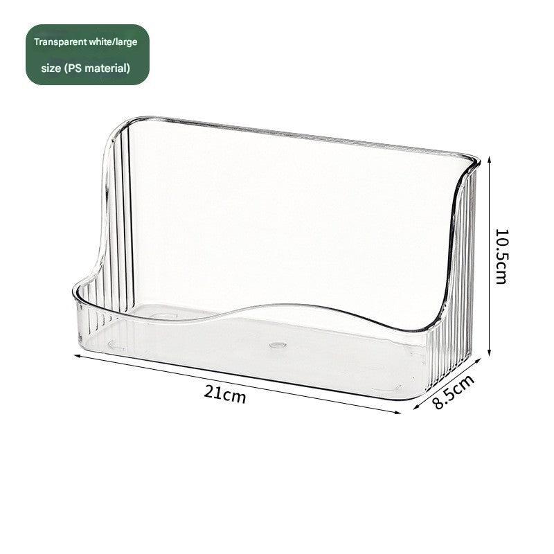 Wall-mounted makeup holder with jewellery and cosmetics