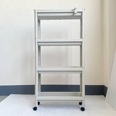 Multi-tier cart for snacks and cleaning supplies