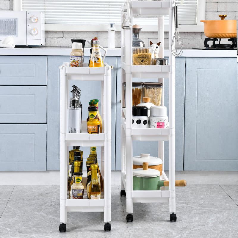 Adjustable mobile rolling cart for bathroom use