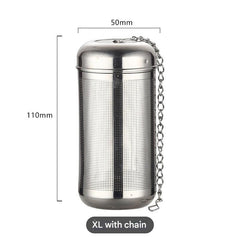 304 stainless steel tea infuser with loose leaf tea