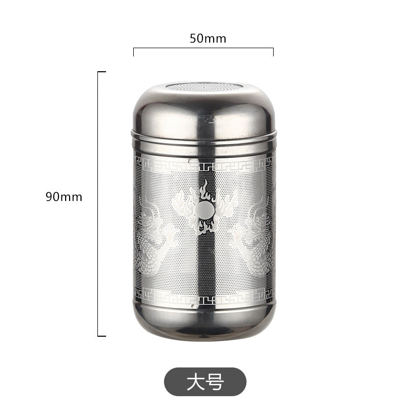 tea infuser placed in a teapot