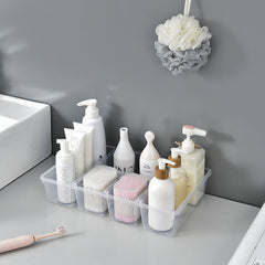 Clear box used for cosmetics organisation
