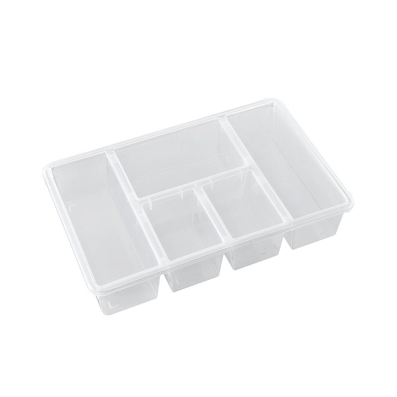 Multi-functional storage box on an office desk