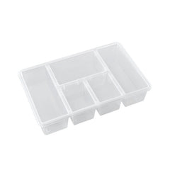 Multi-functional storage box on an office desk