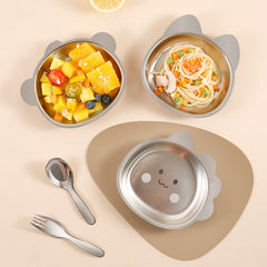 Colorful stainless steel toddler plate image 2
