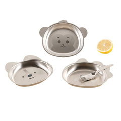 Lightweight stainless steel children's plate image 5