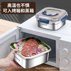 Stackable stainless steel containers for outdoor use
