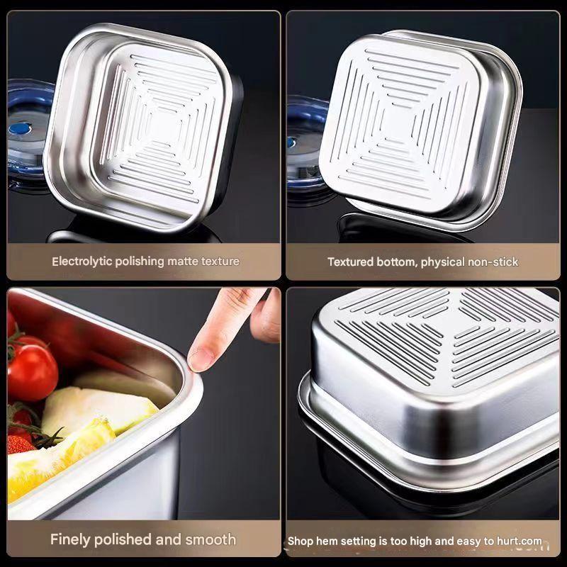 Dishwasher safe food storage option in stainless steel
