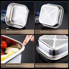 Dishwasher safe food storage option in stainless steel