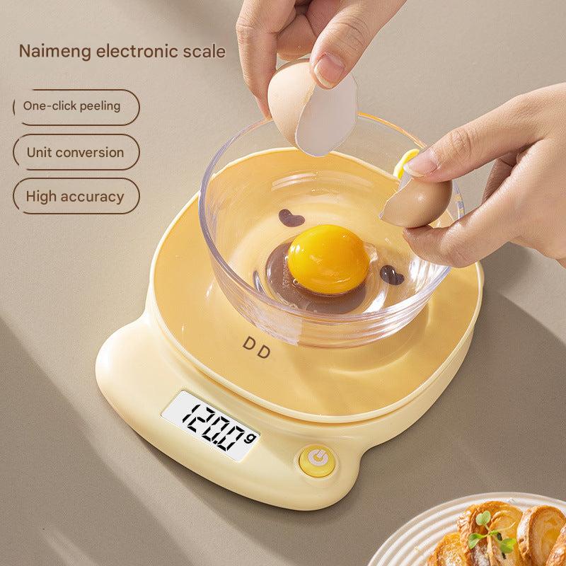 Compact design digital food scale for easy storage