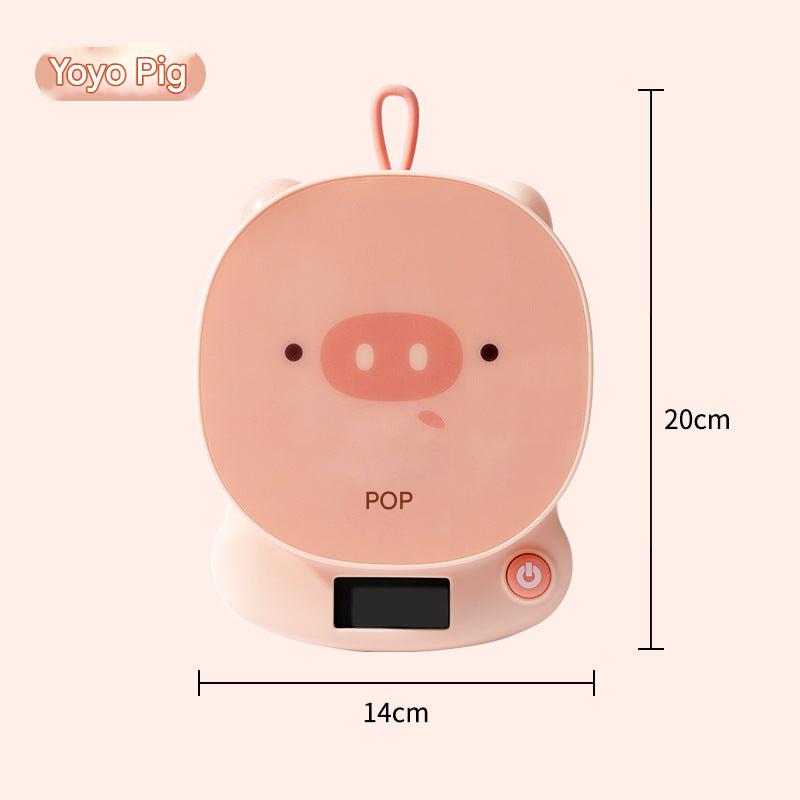 Kitchen scale in use for baking measurements