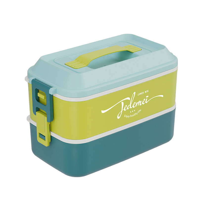 Portable Double-Layer Stainless Steel Lunch Box lifestyle shot