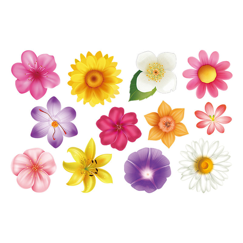 Floral patterns wall decals for children's rooms