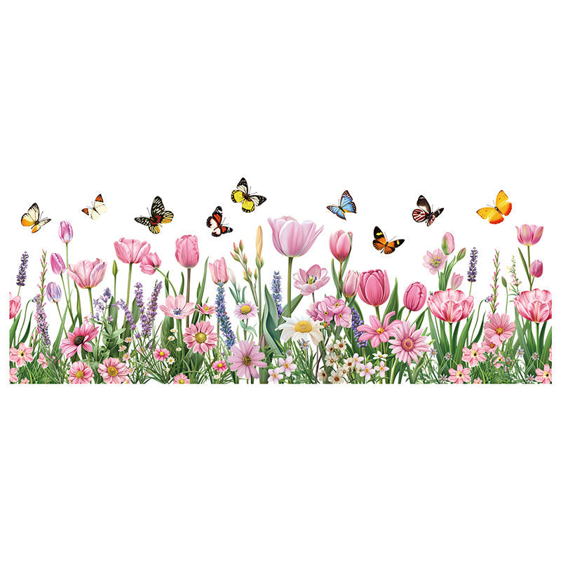 Reusable butterfly decals on door 5