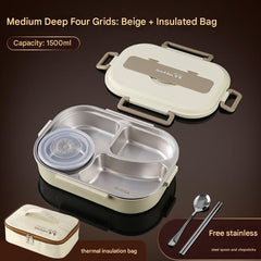 304 stainless steel insulated lunch box side view