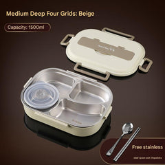 large capacity lunch box with airtight seal