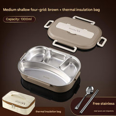 304 stainless steel insulated lunch box side view