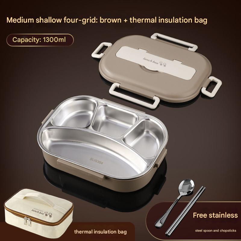304 stainless steel insulated lunch box side view