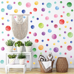 Collection of geometric pattern wall stickers