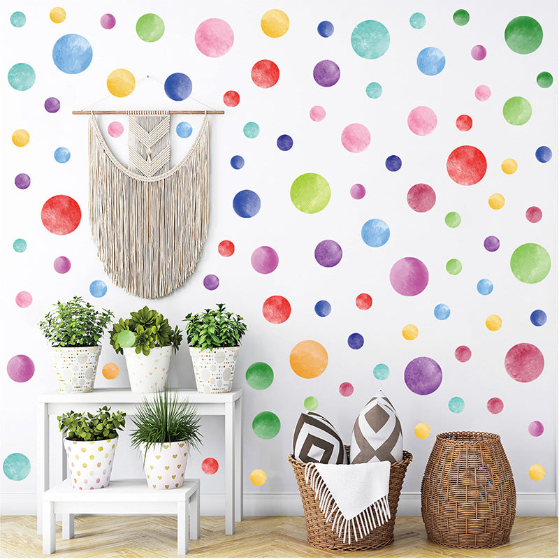 Collection of geometric pattern wall stickers