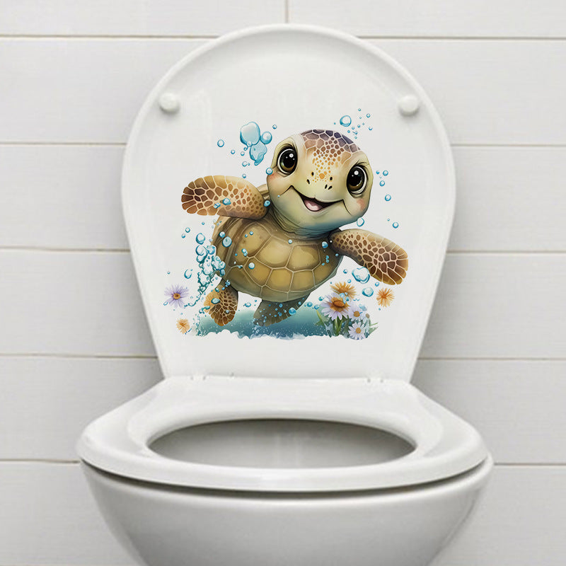 Playful bathroom sticker designs image 4
