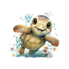 Decorative turtle stickers for washroom image 5
