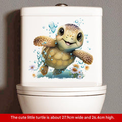 Self-adhesive bathroom turtle sticker image 6