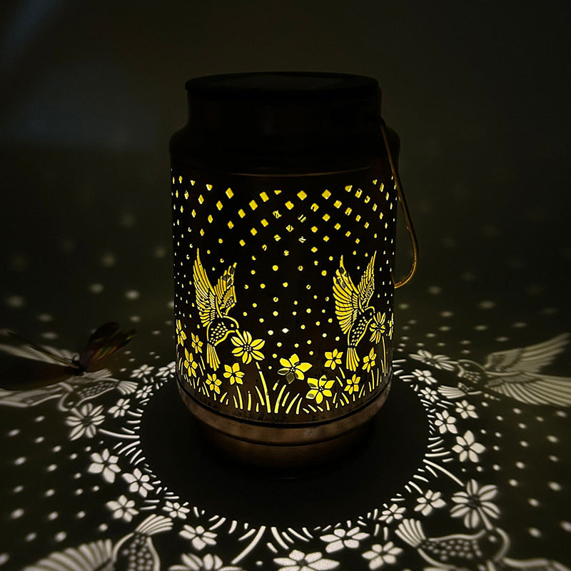 Close up of waterproof solar lantern