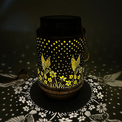 Close up of waterproof solar lantern