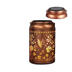Solar lanterns enhancing outdoor decor