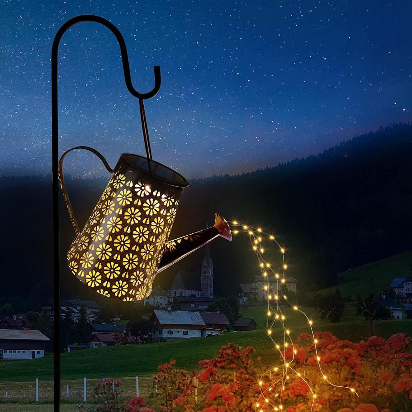 Close-up of solar-powered decorative lantern
