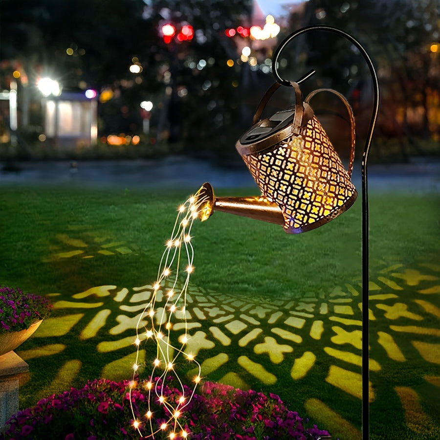 Close-up of solar-powered decorative lantern
