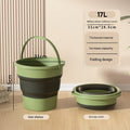 Large capacity foldable outdoor water bucket