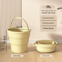 Foldable water bucket suitable for fishing