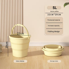 Foldable water bucket suitable for fishing
