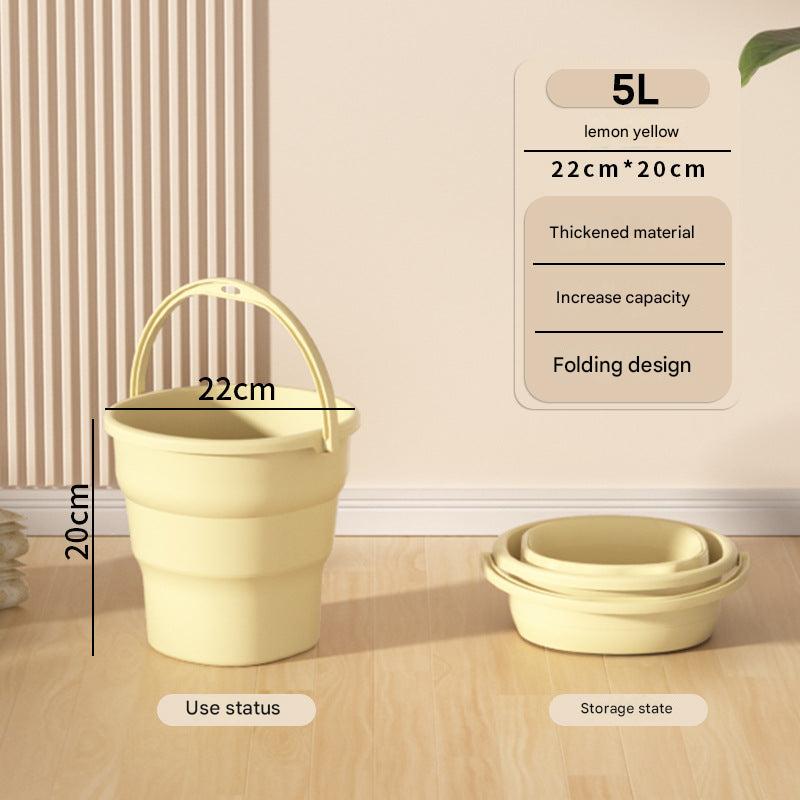 Foldable water bucket suitable for fishing