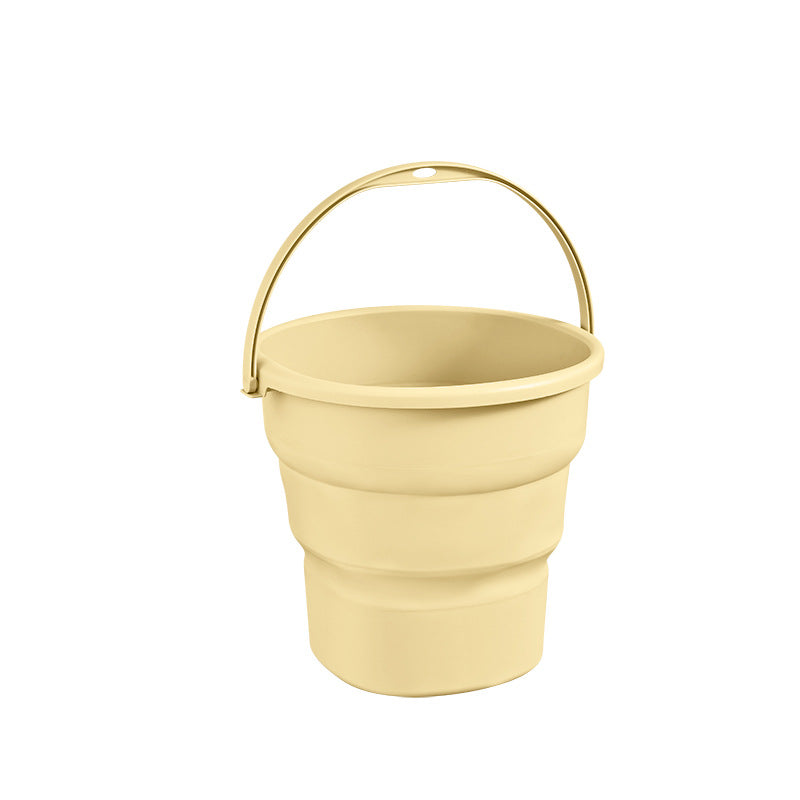 Folded outdoor water bucket for storage