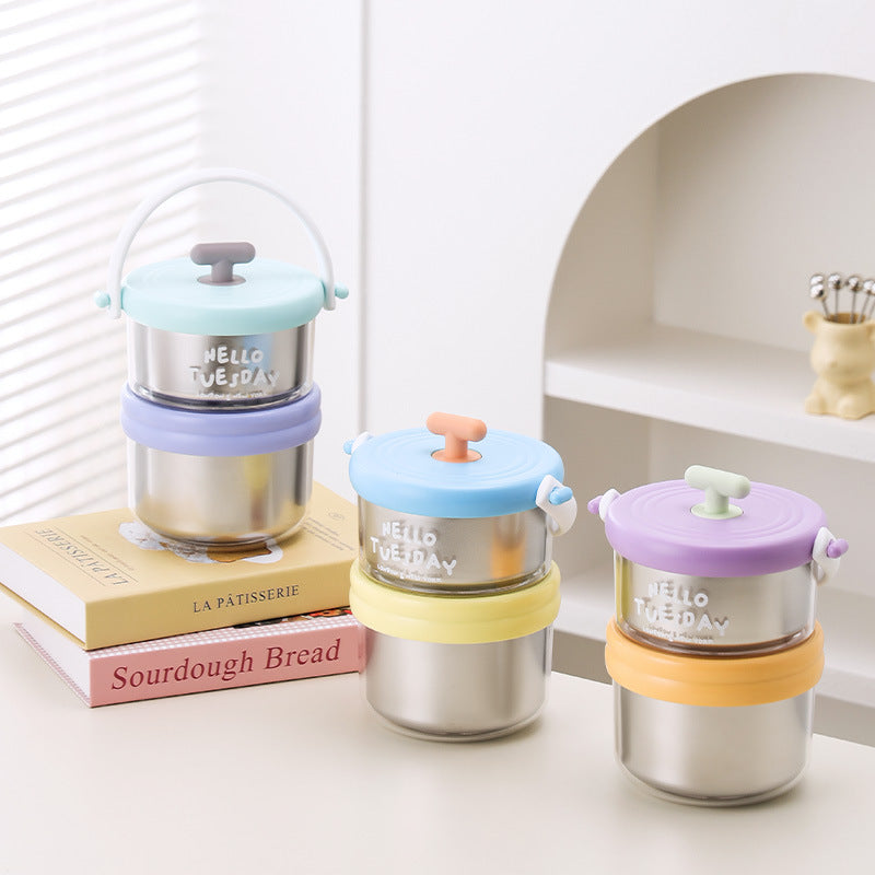 lightweight stainless steel lunch container image 4