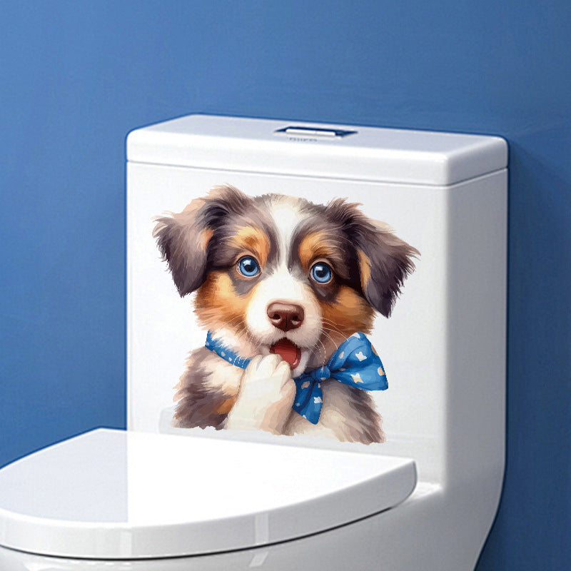 Cute dog cow wall sticker design 3