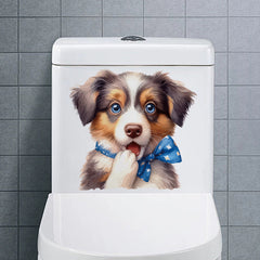 Cute dog cow wall sticker design 4